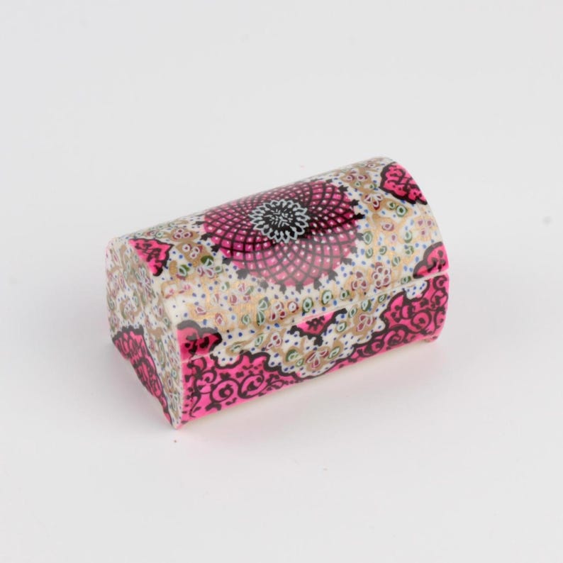 Handmade Camel Bone Trinket Box: Persian Miniature Art Jewelry Box 1