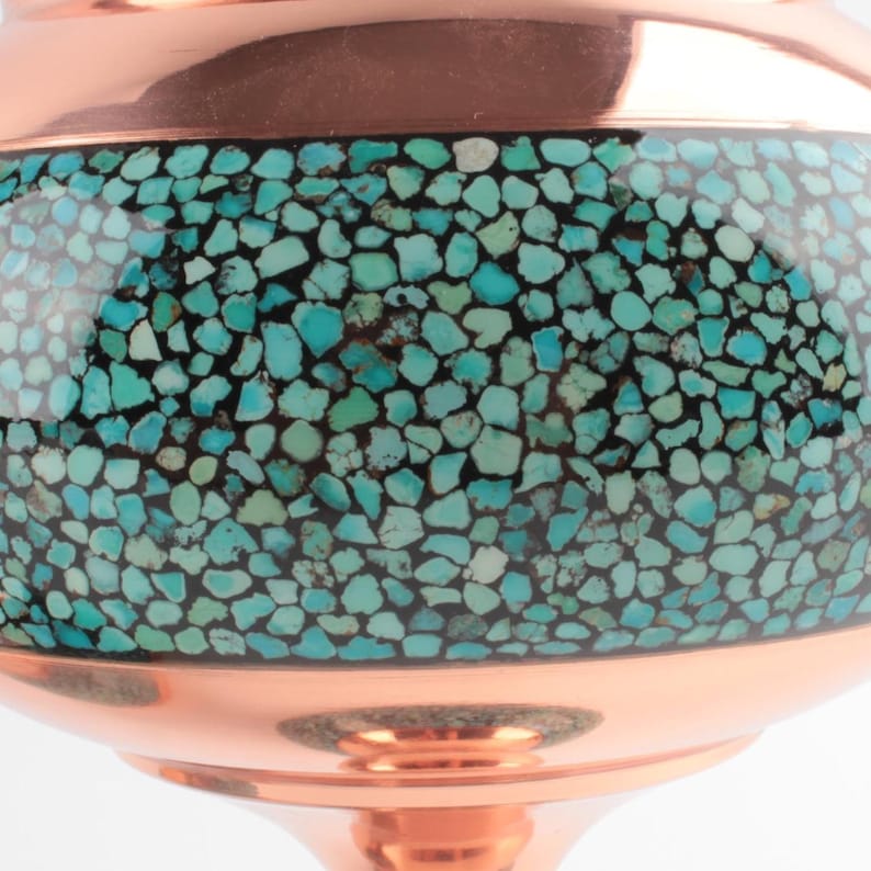 Handmade Persian Minakari Art Vase, Enamel, Decorative, Gifts, Miniature, Unique Art image 5