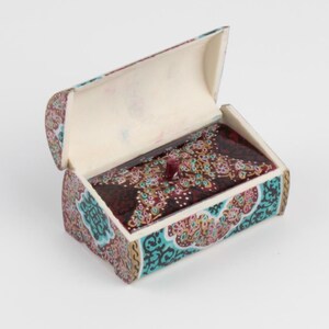 Handmade Camel Bone Trinket Box: Persian Miniature Art Jewelry Box image 17