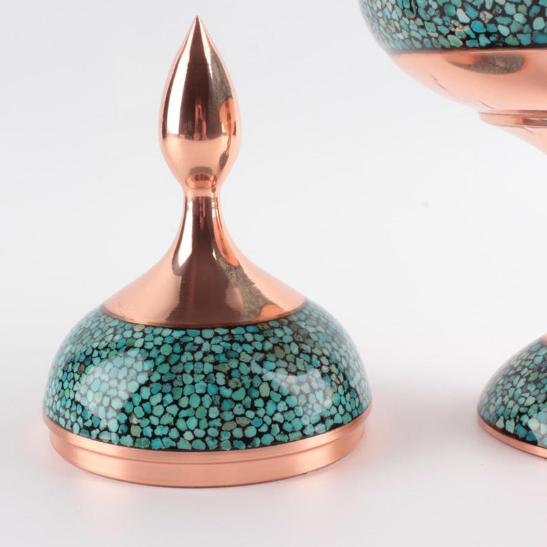 Handmade Persian Minakari Art Vase, Enamel, Decorative, Gifts, Miniature, Unique Art image 6