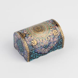 Handmade Camel Bone Trinket Box: Persian Miniature Art Jewelry Box 6