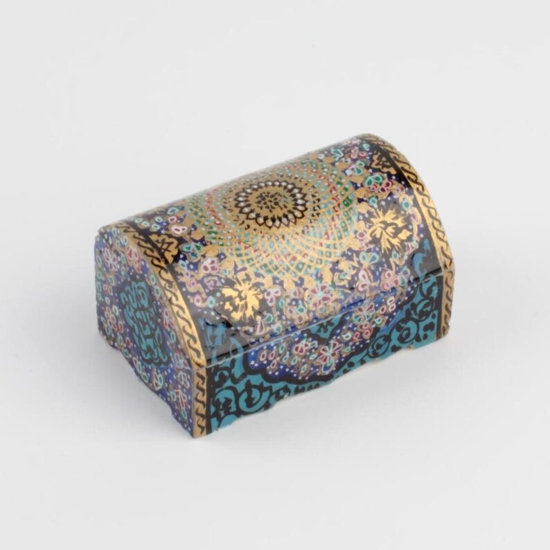 Handmade Camel Bone Trinket Box: Persian Miniature Art Jewelry Box 6