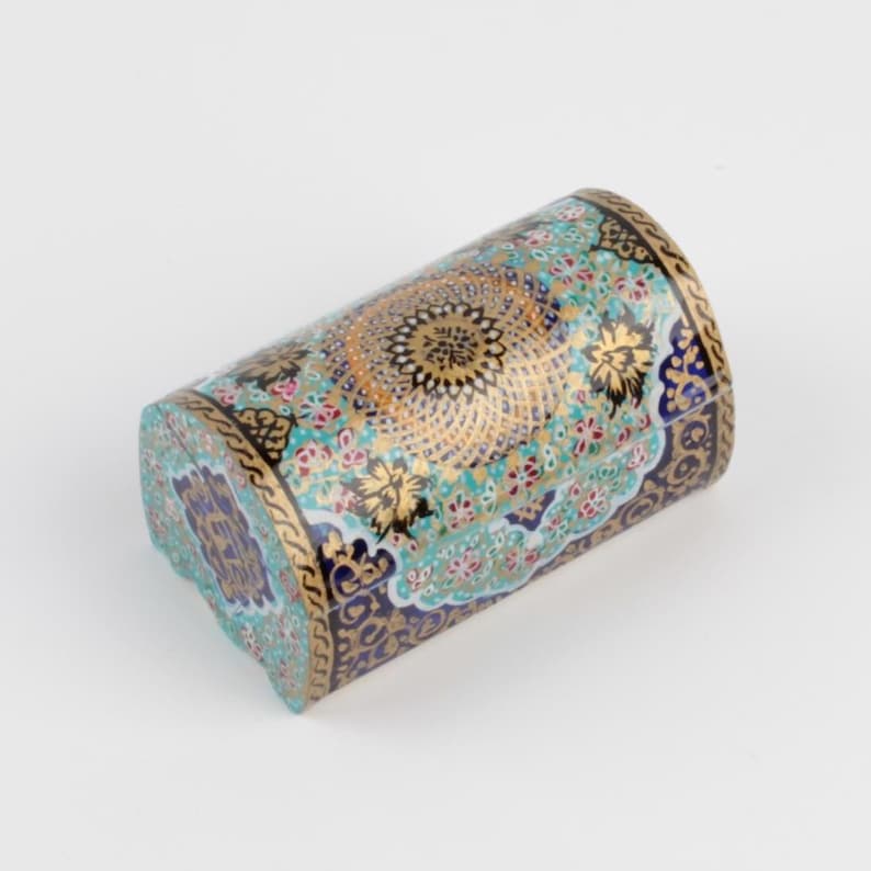 Handmade Camel Bone Trinket Box: Persian Miniature Art Jewelry Box 5