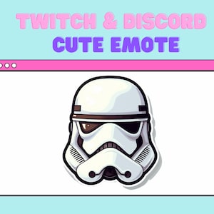 Stormtrooper / inspirado en star wars / Cute twitch / discord emote / Starwars
