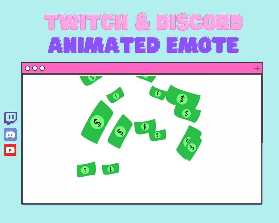Animated Money Twitch Emote | Money Discord Emote | Streamer Emotes ...
