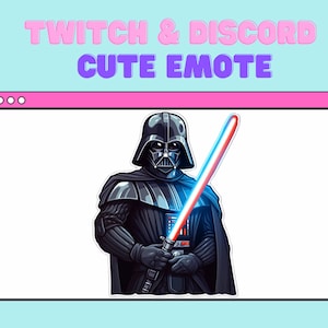 Darth Vader / Star Wars inspirado / Cute twitch / discord emote / starwars