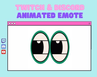 Animiertes Augen Twitch Emote | Augen Discord Emote | Emotes für deinen Kanal | Animiertes Emote | Twitch Channel Punkte