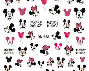 Minnie Mouse Nail Decal Stickers DIY Nail Art