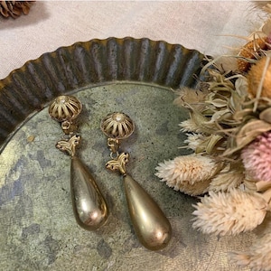 Vintage 60s-80s rhinestone clip on earrings | Drop earrings | Stylish earrings | Wedding earrings | Party earrings