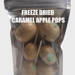 Freeze Dried Caramel Apple pops