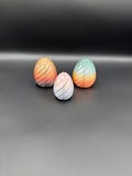 3D Printed Twisty Fidget Egg: Spiral Sensory Stress Relief Toy Easter Basket Filler