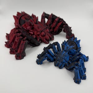 3D Printed Fidget Spider, Articulated Spider Figurine Spider Toy Handmade Children&#39;s Toys Bookshelf Decor Halloween Decor Toddler Room Decor
