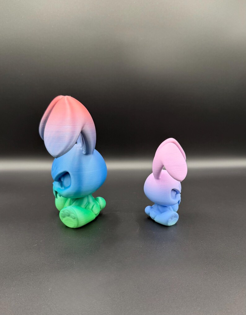 3D Printed Angry Bunny Figurine - Sarcastic Desk Decor - Etsy