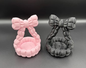 3D Printed Quilted Bow Tray, Vanity Organizer