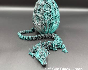 3D Printed Articulating Rose Dragon From Tik Tok - Fidget Toy - 3d Printed  Toys - Flexi Dragon - Dragon Toy