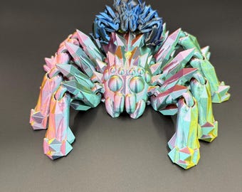 3D Printed Articulated Spider Fidget Toy: Poseable Halloween Desk Decor