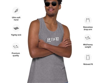 Camiseta sin mangas premium RTFB para hombre