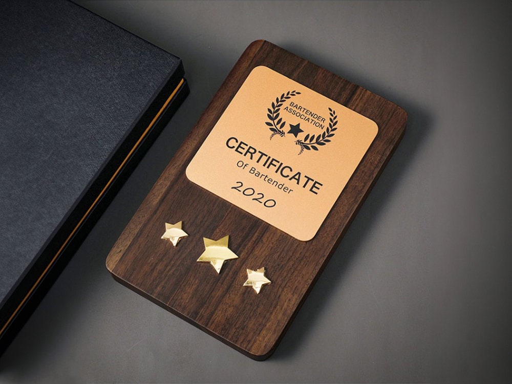 Custom Plaque, Add Logo, Custom Background, Free Design, Employee Award ...