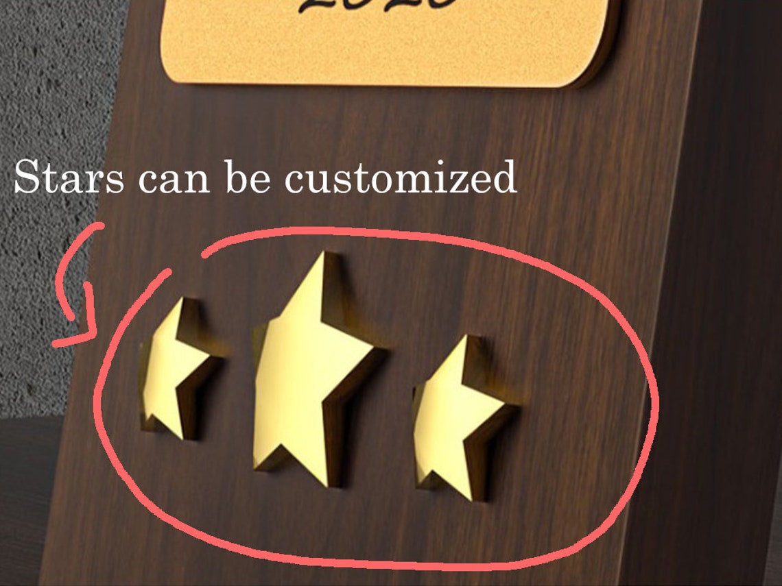 Custom Plaque, Add Logo, Custom Background, Free Design, Employee Award ...