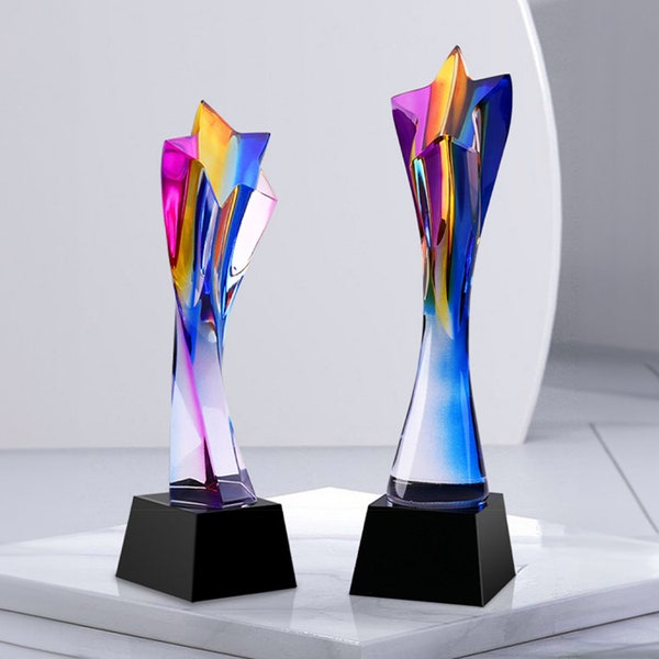 Custom Award, Add Logo, Free Design, Employee Award, Achievement Award, Business Award, Appreciation Gift, Crystal Trophy