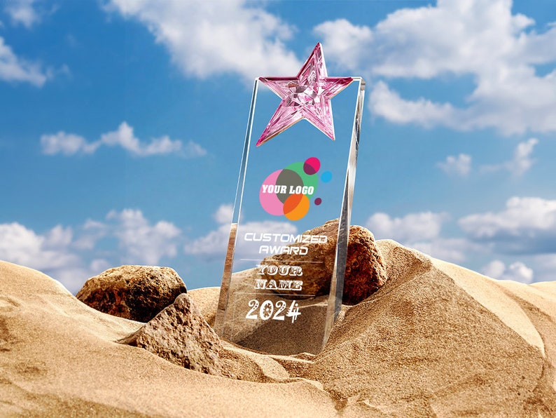 Custom Trophy, Add Logo, Free Typography, Employee Award, Achievement ...