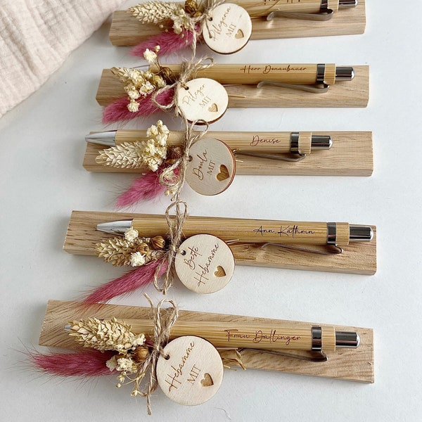 Personalized ballpoint pen for midwives, doulas, or caregivers with a heart and name - Thank you pen gift - Best Midwife