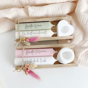 Set di candele Migliore mamma o nonna con la tua selezione Candele per la festa della mamma Set regalo Scatola di candele Compleanno Ti amo * sei meravigliosa