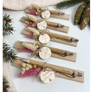 Kugelschreiber Weihnachten personalisiert mit Name - verschiedene Sprachen - als Geschenk - Advent - frohe Weihnachten - Merry Christmas