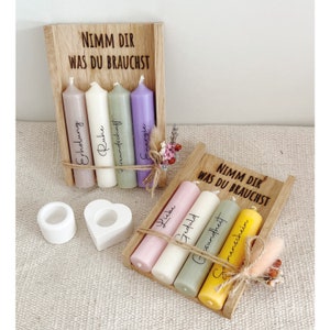 Take what you need candle set with your own selection candles gift set candle box birthday motivation