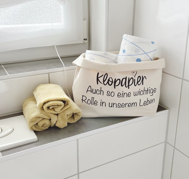 Klorollenhalter Utensilo für dein Toilettenpapier Klopapier wichtige Rolle in unserem Leben für dein Bad oder Gästeklo Bild 5