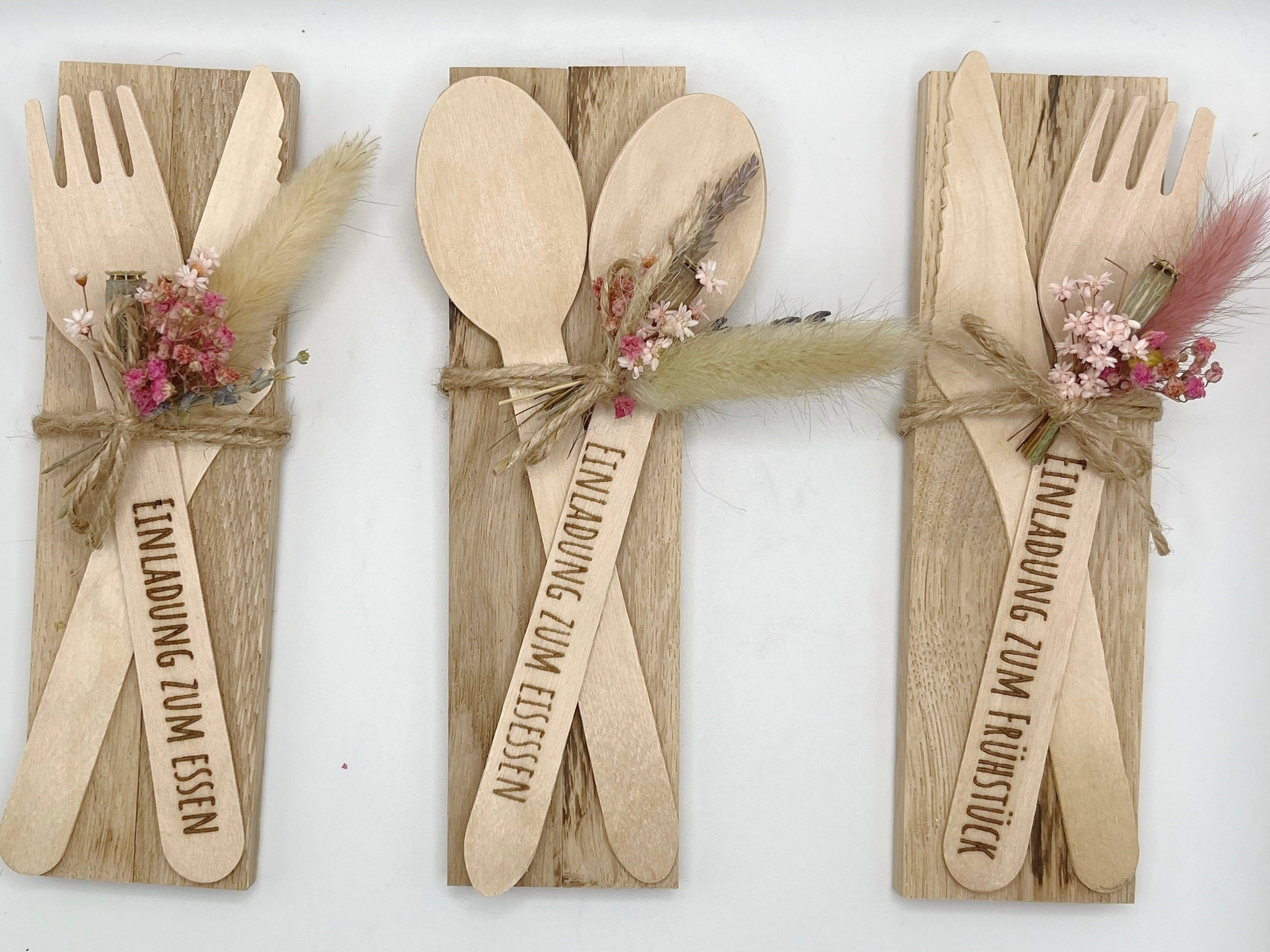 Gutschein Essen Frühstück Eis Einladung Karte Trockenblumen Etsy.de