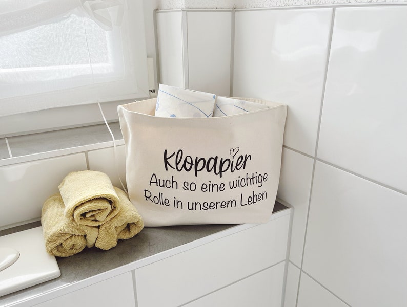 Klorollenhalter Utensilo für dein Toilettenpapier Klopapier wichtige Rolle in unserem Leben für dein Bad oder Gästeklo Bild 4