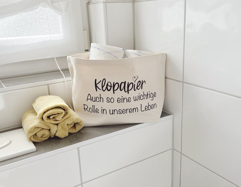 Klorollenhalter Utensilo für dein Toilettenpapier Klopapier wichtige Rolle in unserem Leben für dein Bad oder Gästeklo Bild 2