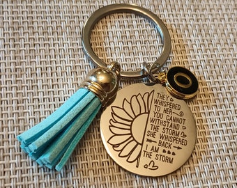 Inspirational Keychain- I am the storm