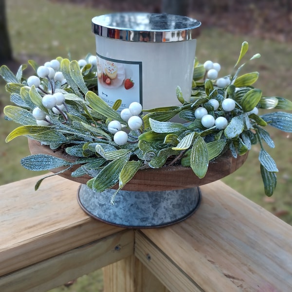 Christmas Candle Rings Etsy