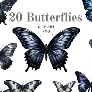 Hermosa mariposa vintage y brillante Clipart SVG PNG Acuarela y estilo galaxia para letras impresas e íconos de documentos