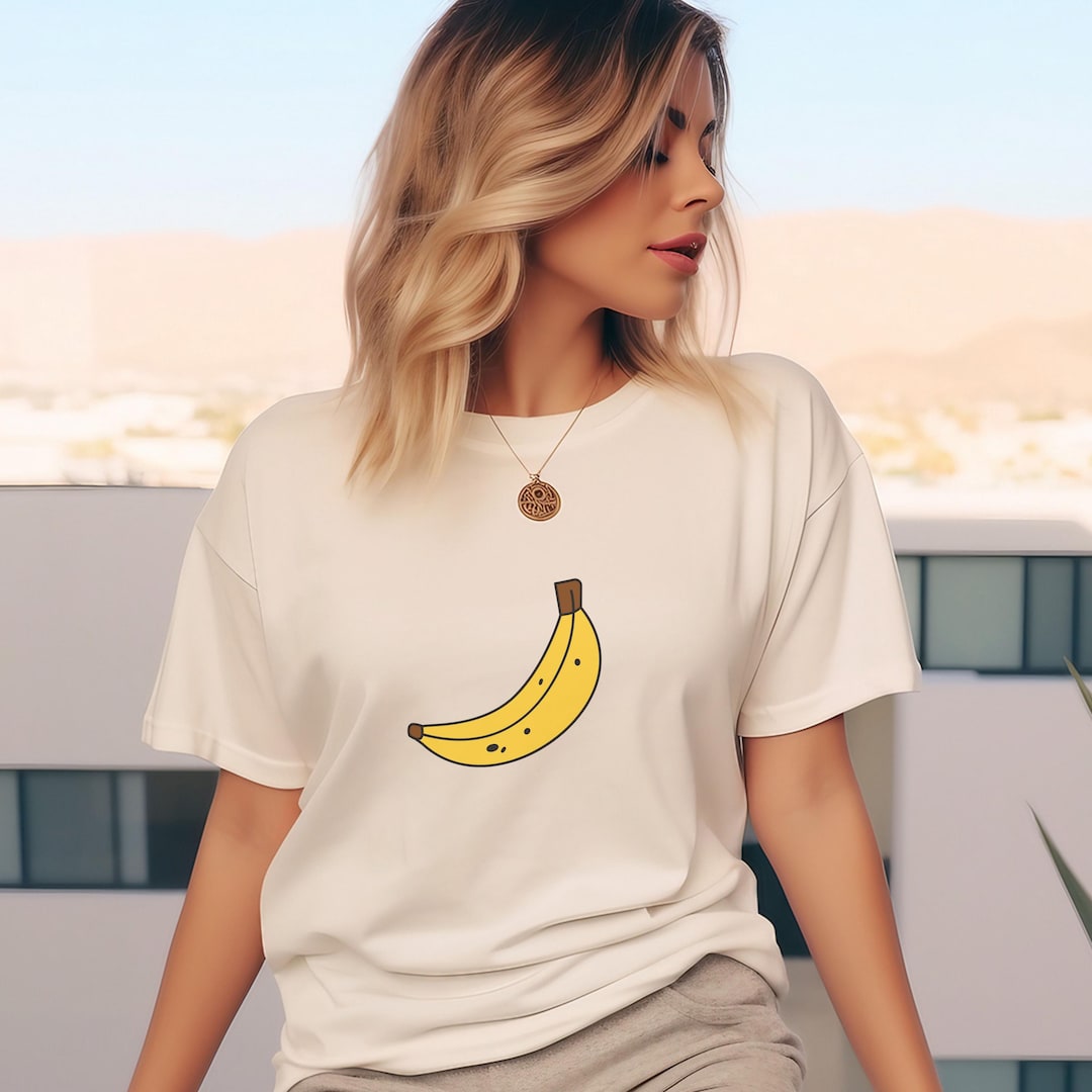Banana Horizontal Women’s Short Sleeve Tee – Sustainable & Soft