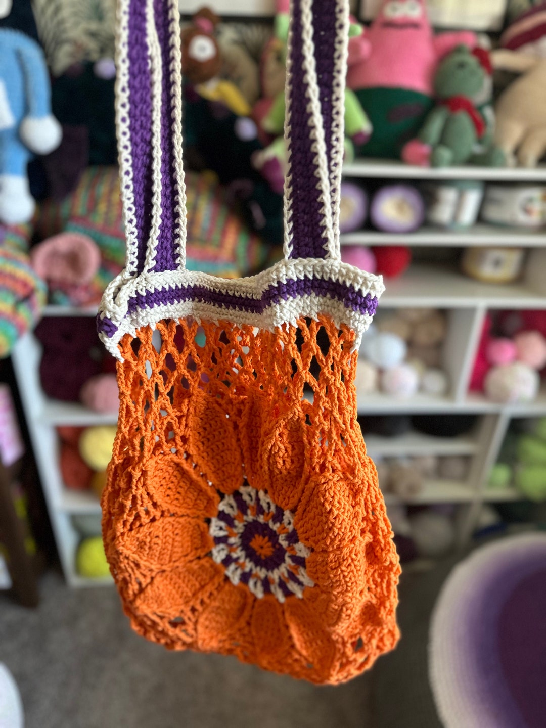 Crochet Flower Bag Etsy
