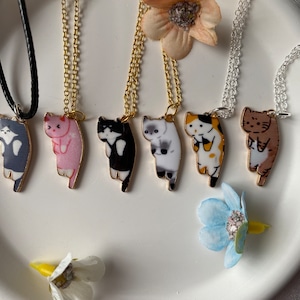 Cute Cat Necklace, cat jewellery for cat lovers