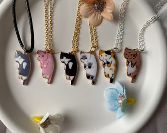 Cute Cat Necklace, cat jewellery for cat lovers
