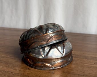 Juego de moldes vintage de cobre para budín, gelatina, pastel y pudín