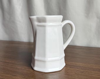 Vintage Pfaltzgraff Heritage White Creamer Stoneware