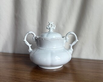 Vintage Porcelain Sugar Canister Bowl