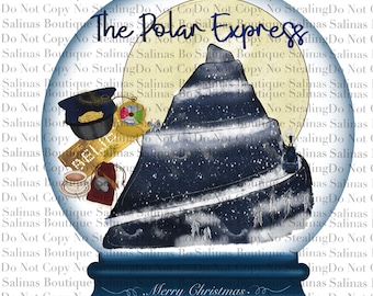 Polar express snow globe Christmas