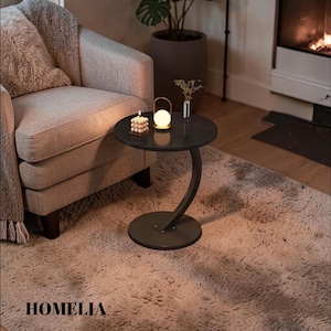 Modern Wooden Side Table, Small Bedside End Piece, Minimalist Nightstand, Living Room Accent Furniture