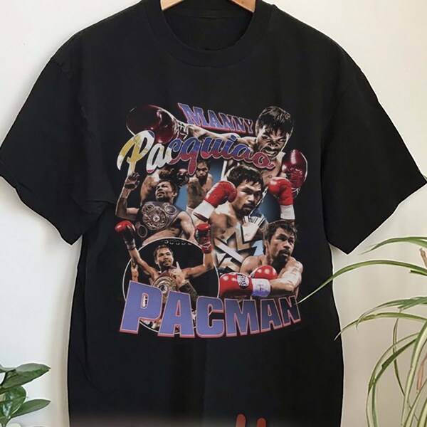 Manny Pacquiao Shirt 90s Vintage x Bootleg Style Rap Tee Retro Shirt, Oversized Graphic Tee TShirt, Retro Manny Pacquiao Shirt