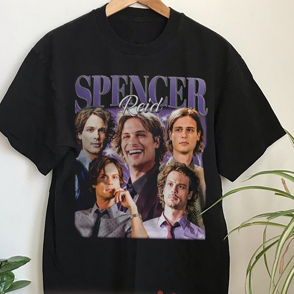 Limited Spencer Reid Vintage T-Shirt, Spencer Reid T-Shirt, Unisex 90s Vintage Shirt, Spencer Reid Gift For Women And Man Unisex T-Shirt