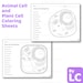 Animal and Plant Cell Coloring Worksheets - Digital Download - 300 DPI ...