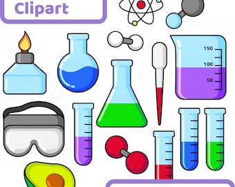 Chemistry Clipart - Digital Download - 300 DPI - png - jpg