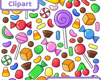 Candy Clipart - Digital Download - 300 DPI - png - jpg
